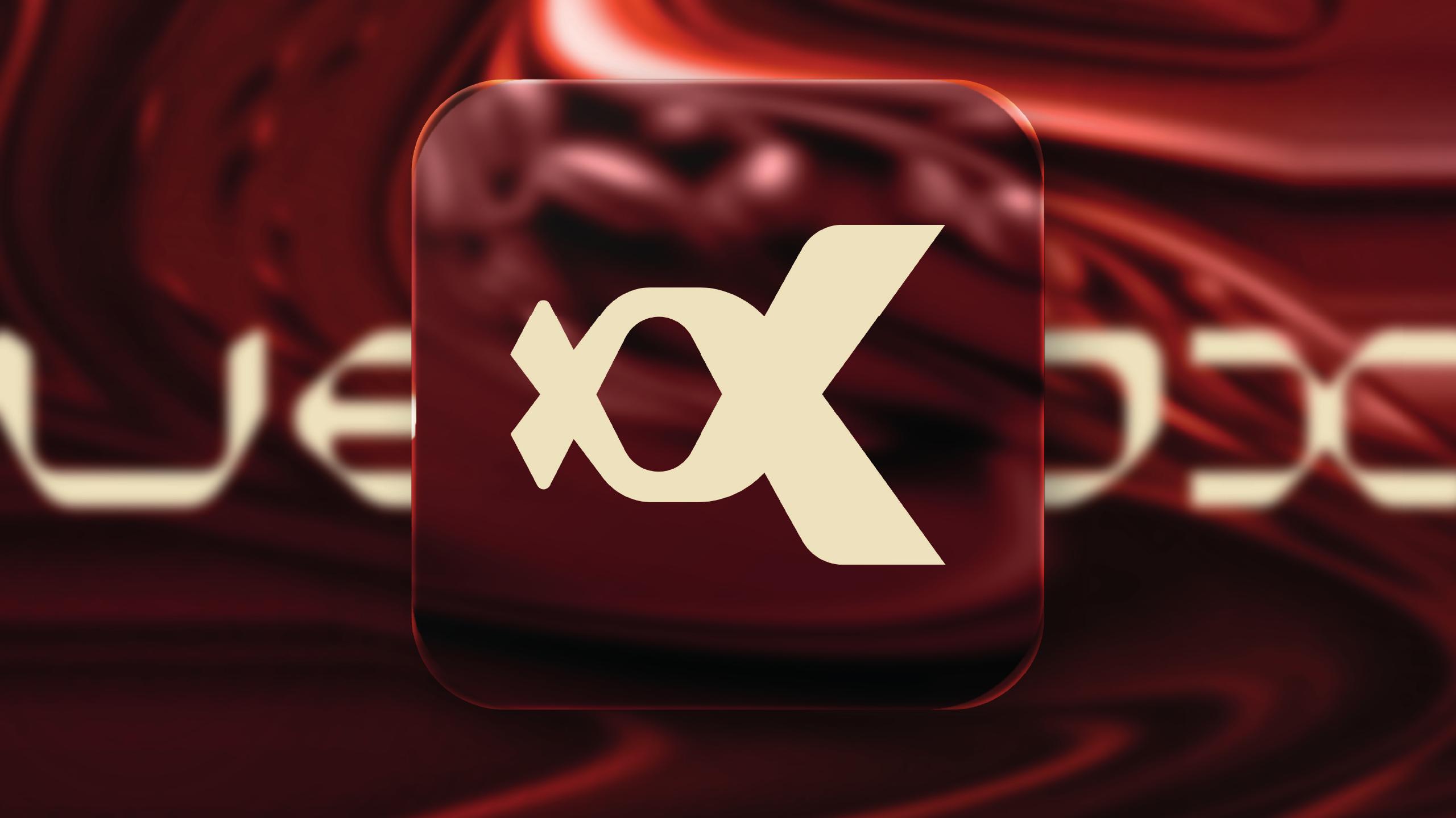 Icone Vevox aplicado em vermelho